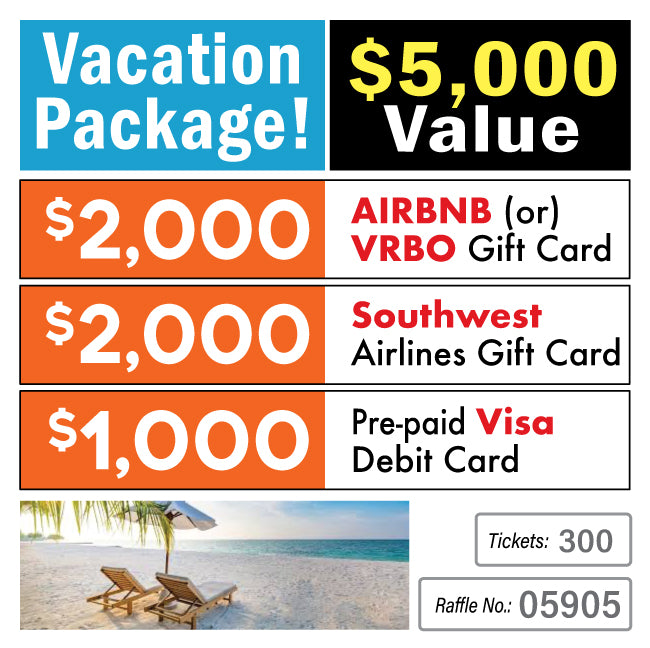 $5000 Vacation Package #05920