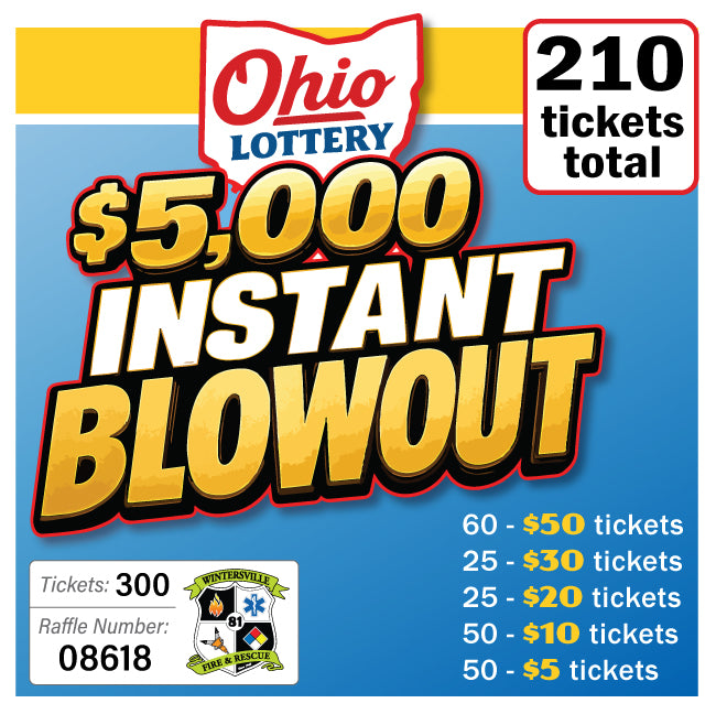 $5000 OH Lottery Instant Blowout #08618