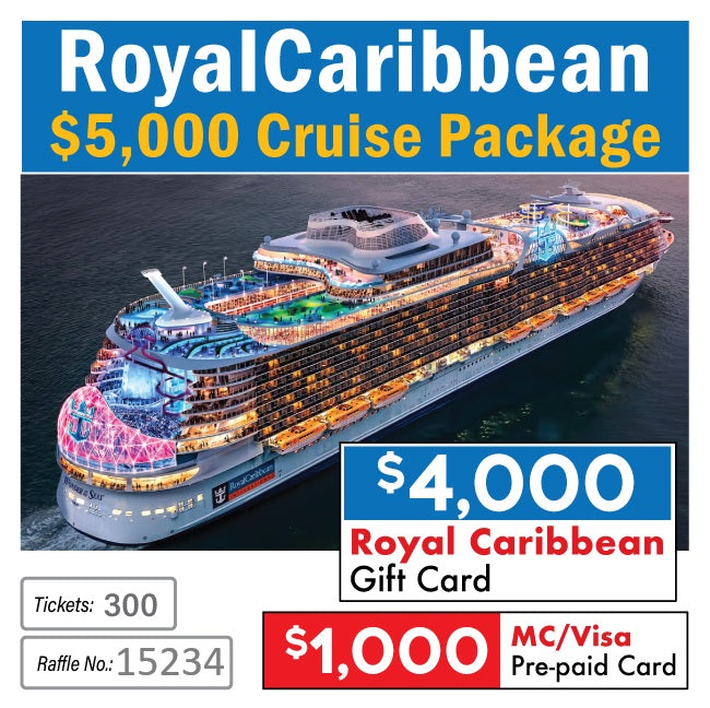 $5000 Royal Caribbean Cruise Package #15234