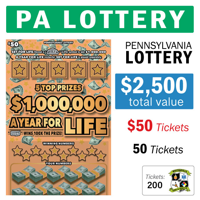PA Lottery - $50 Game #86957