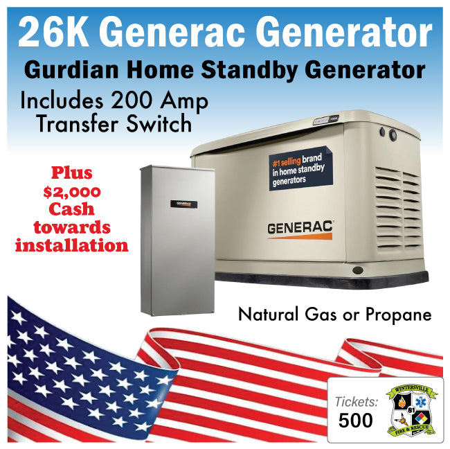 26kW Generac Home Standby Generator w/ Switch #50018