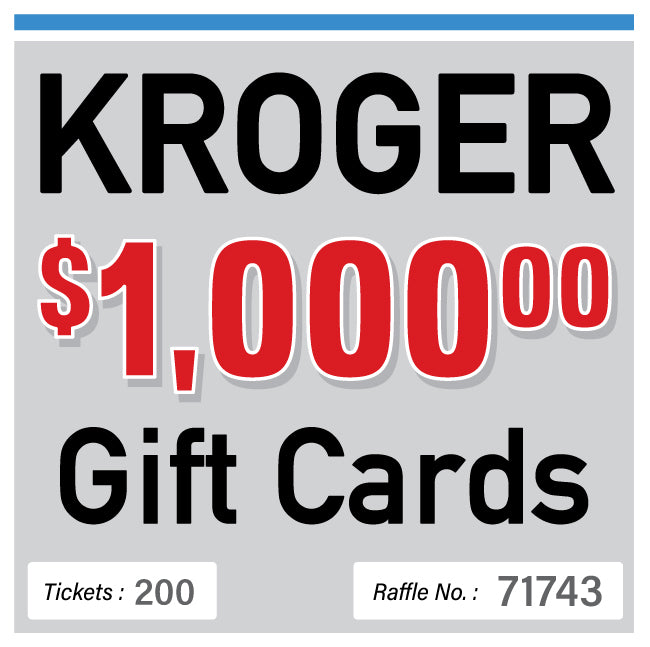 $1000 Kroger Gift Card #71743