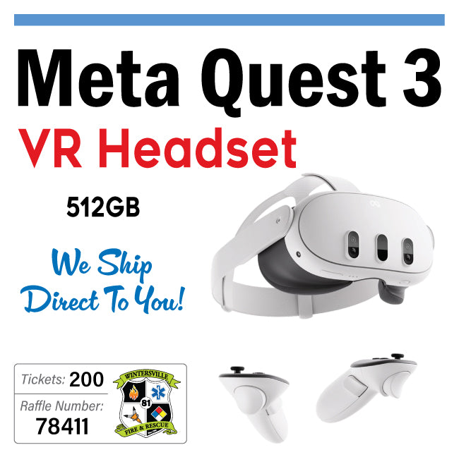 Meta Quest 3 VR Headset - #78411 – Wintersville Fire & Rescue