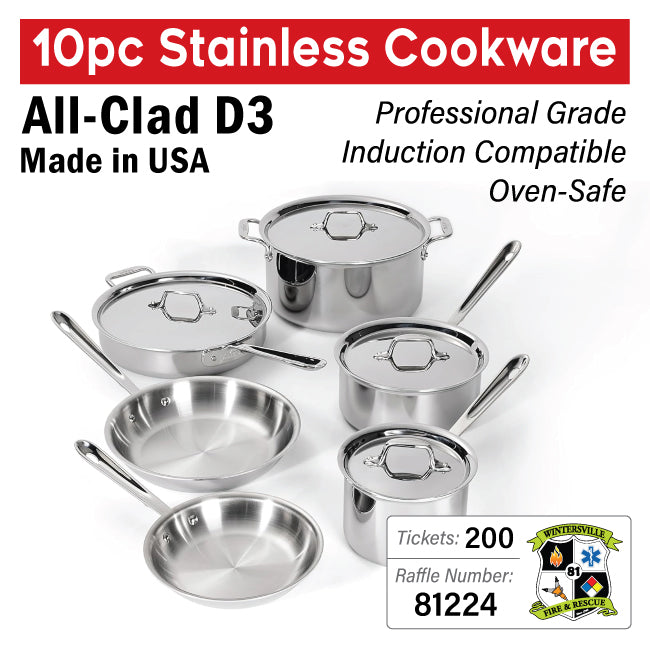 10pc Professional Stainless Cookware set #81224