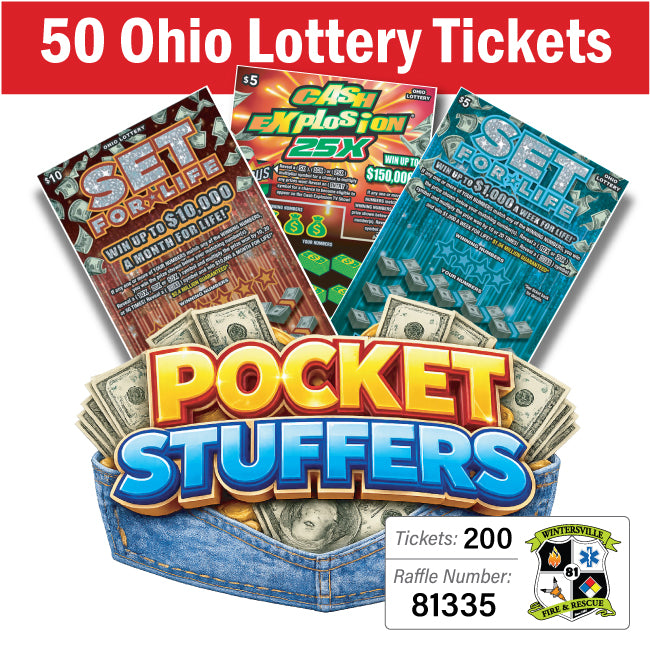 Ohio Lottery Pocket Stuffers 50 tickets - #81335