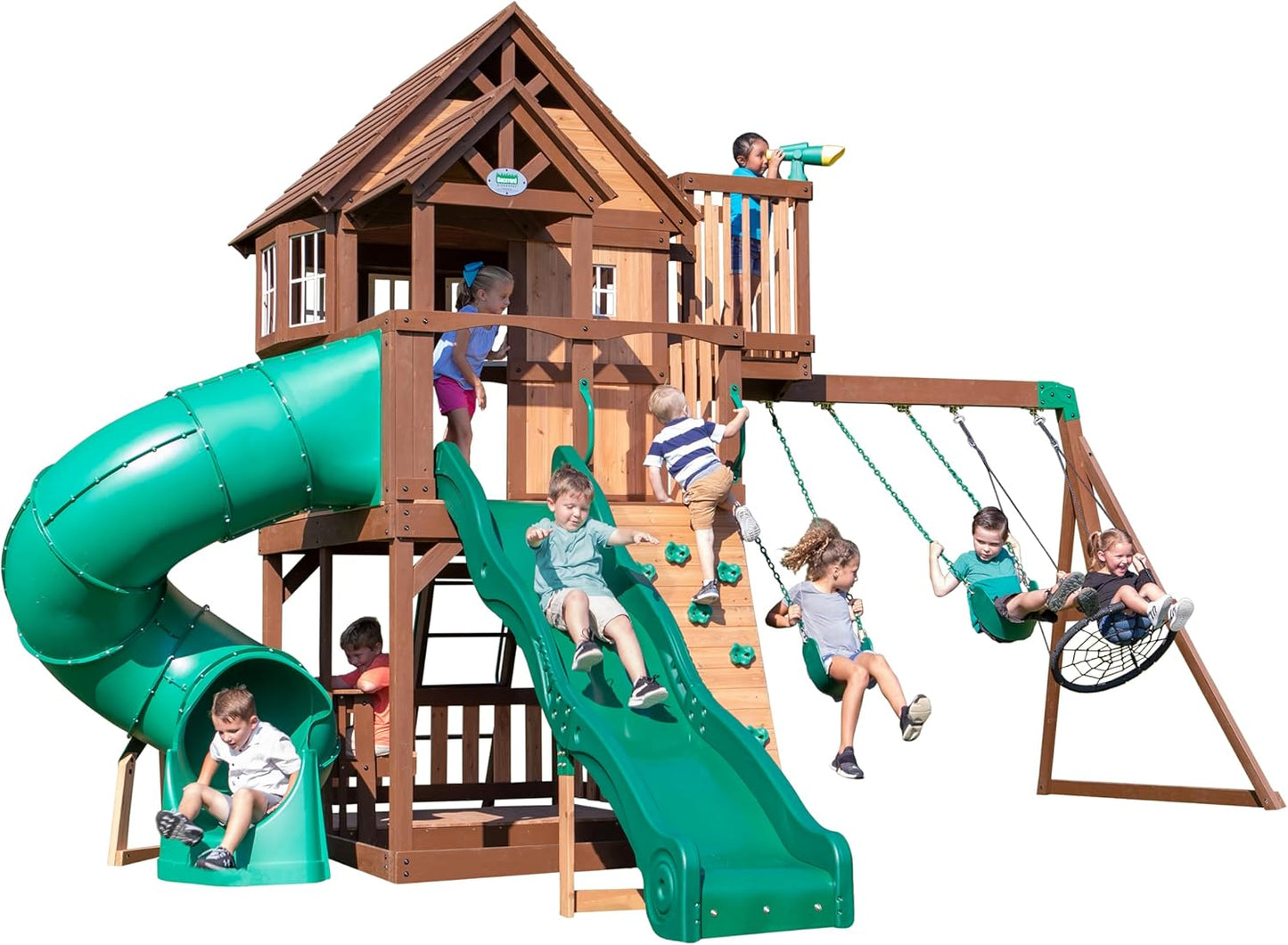 Backyard Skyfort All Cedar Swing Set #86256