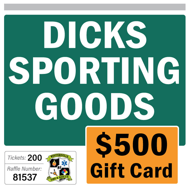 $500 Gift Cards Dick's Sporting Goods #81537