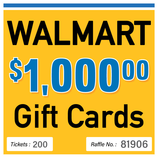 $1000 Walmart Gift Card #81906