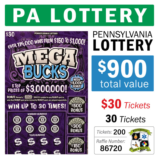 PA Lottery - $30 Game #86720
