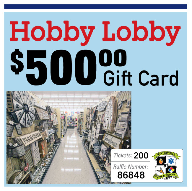 $500 Hobby Lobby #86848