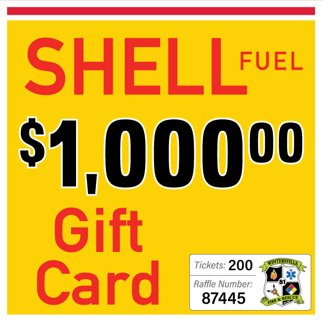 $1000 Shell Fuel Gift Card #87445