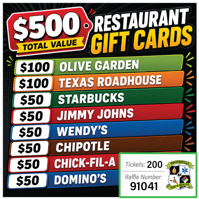 Restaurant Pack $500 value #91041
