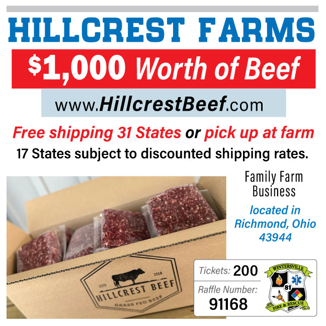 $1000 in Beef HillCrest Farms #91168
