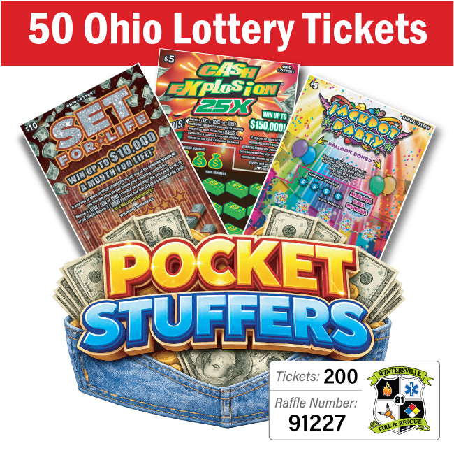 Ohio Lottery Pocket Stuffers 50 tickets - #91227