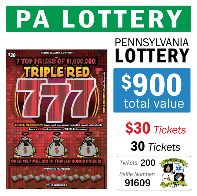 PA Lottery - $30 Game #91609