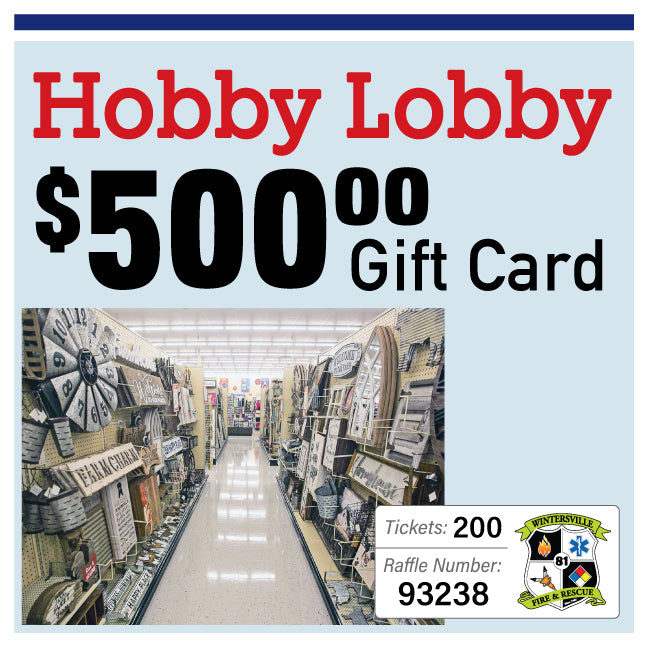 $500 Hobby Lobby #93238
