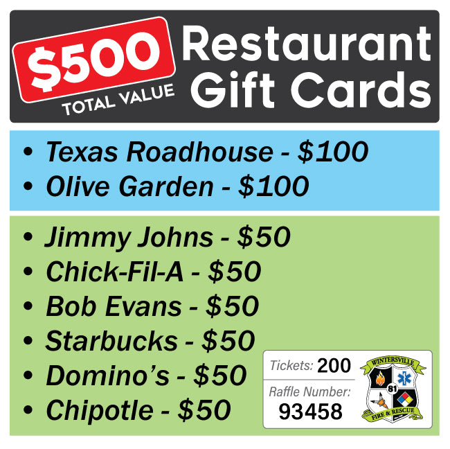 $500 Restaurant Pack #93458