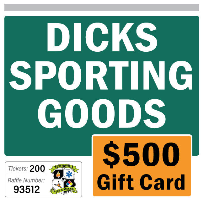 $500 Gift Cards Dick's Sporting Goods #93512