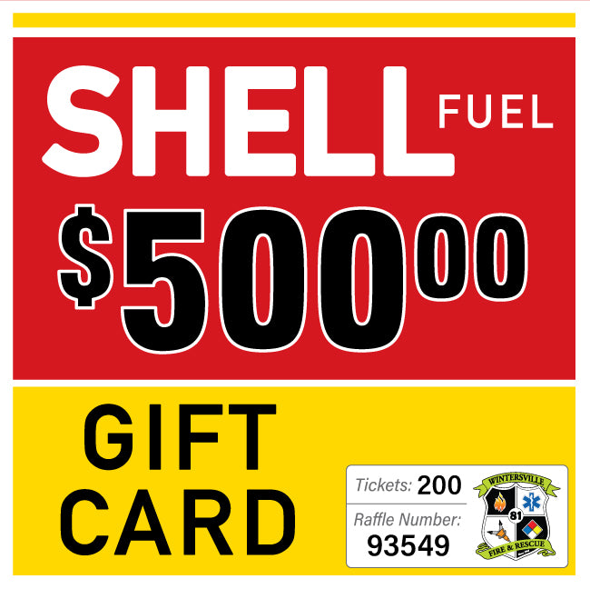 $500 Shell Fuel Gift Card #93549