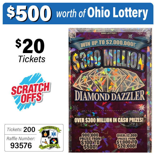 Ohio Lottery $20 Game #93576