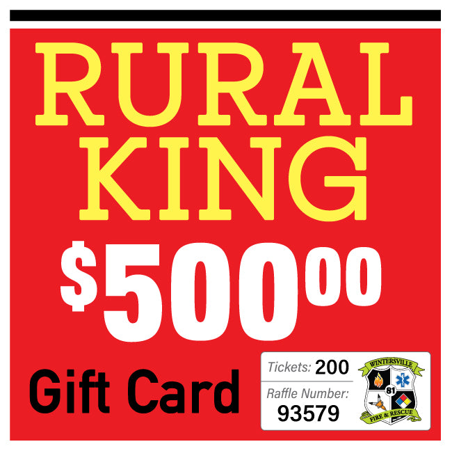 $500 Gift Card Rural King #93579