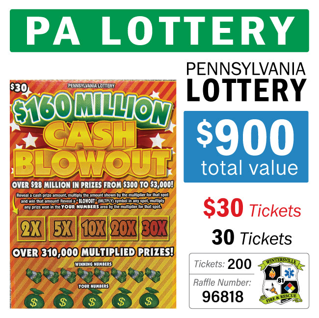 PA Lottery - $30 Game #96818