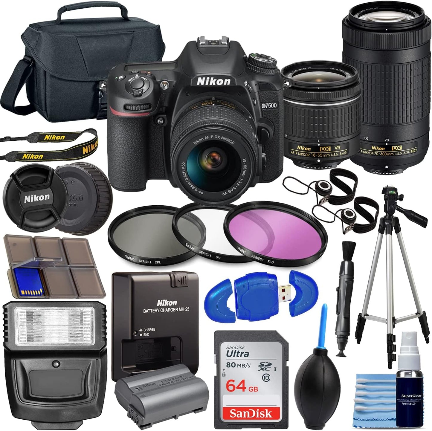 Nikon D7500 Digital SLR Camera Package #91843