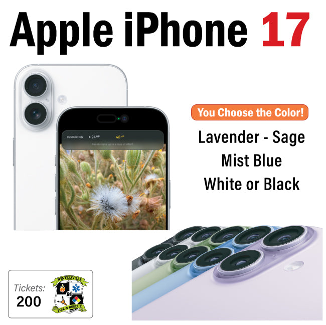 Apple iPhone 17 - #86809 – Wintersville Fire & Rescue Master