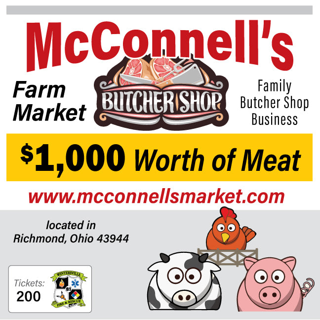 McConnell's Meat Market $1000 Gift Card #81773