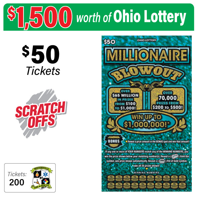 Ohio Lottery $50 Game #77969