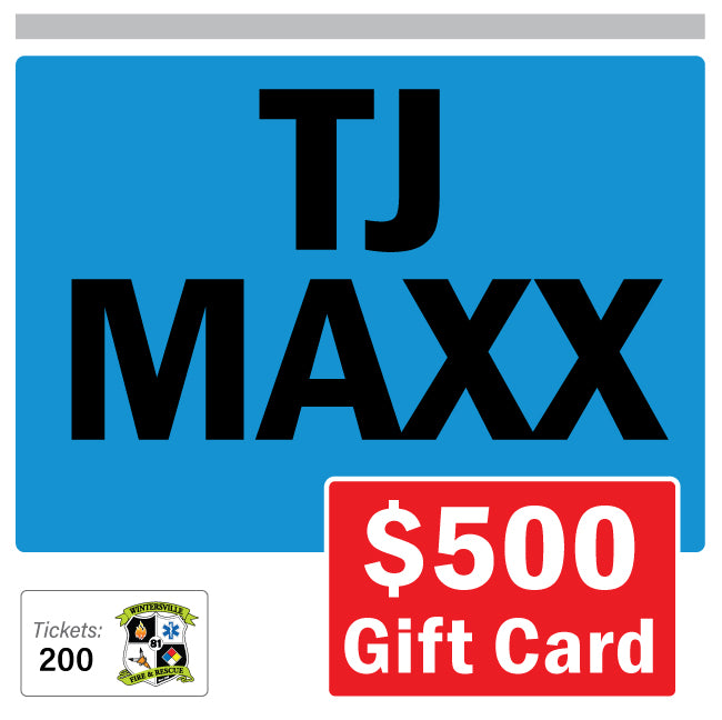 TJ Maxx $500 Gift Card #96901