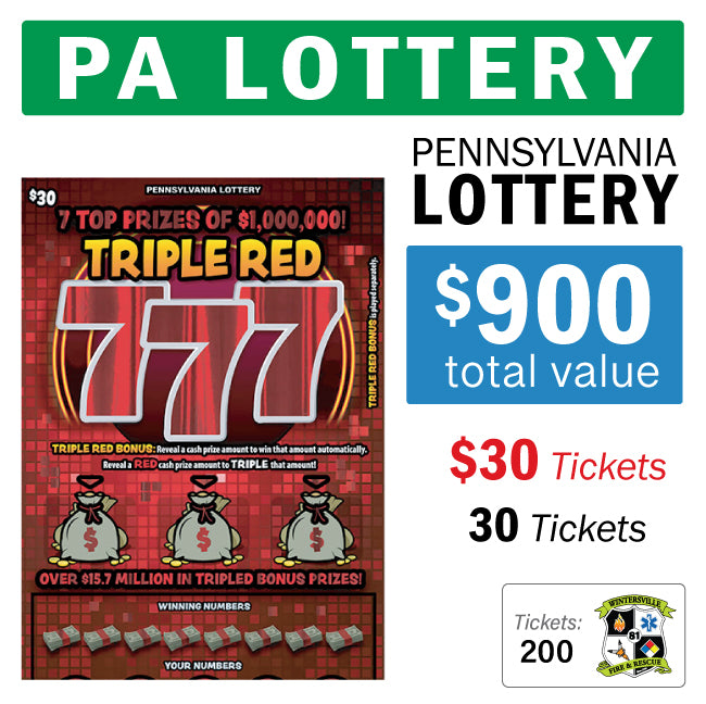PA Lottery - $30 Game #96627
