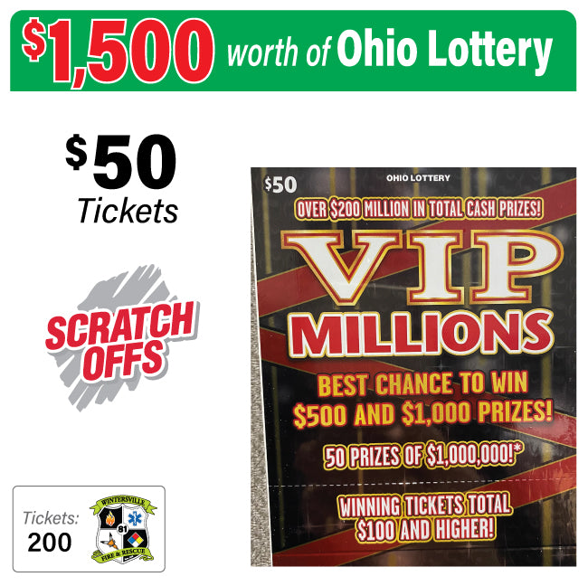 Ohio Lottery $50 Game #77612