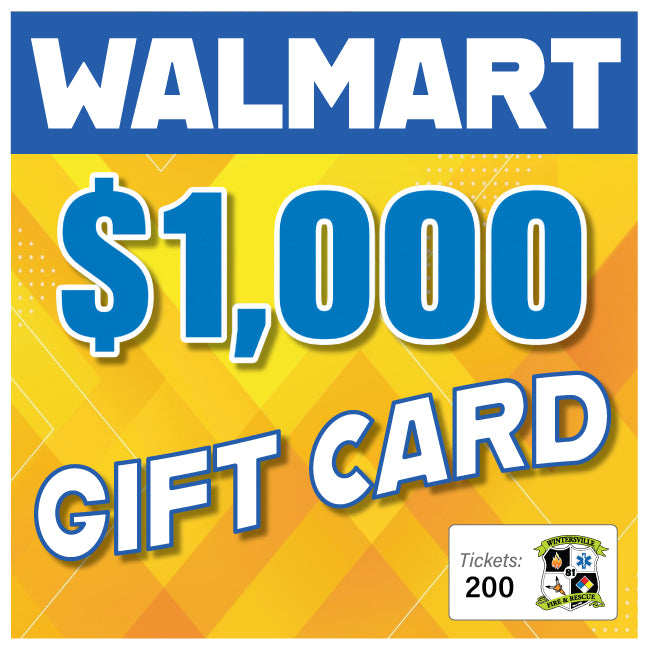 Walmart $1000 Gift Card #97365