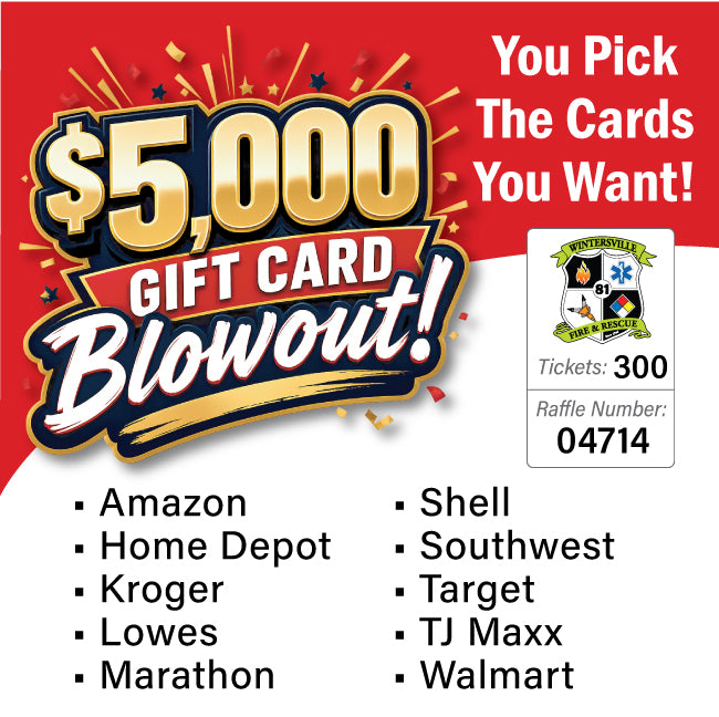 Gift Card Blowout $5000 value #04714