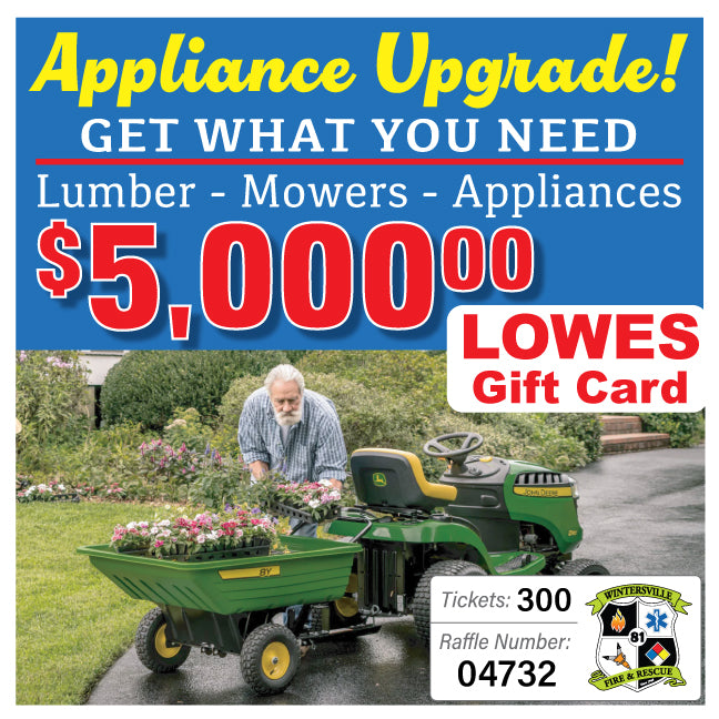 $5000 Lowes Gift Card - #04732