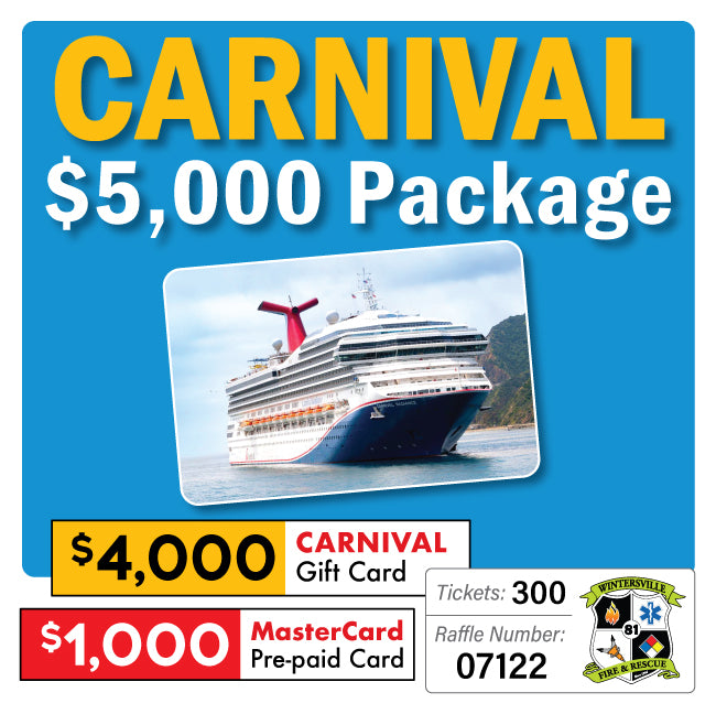$5000 Carnival Cruise Package #07122