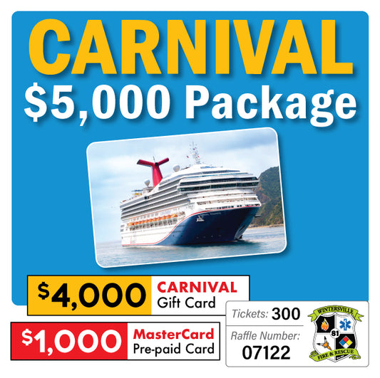 $5000 Carnival Cruise Package #07122