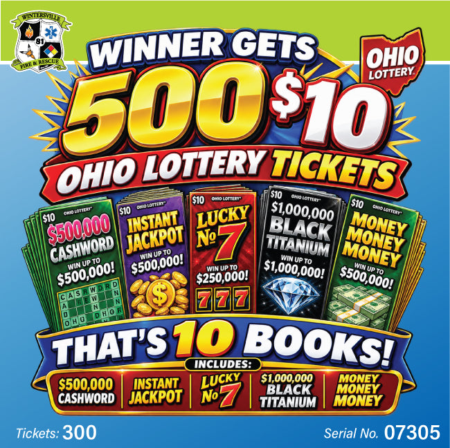 Ohio Lottery Instant $5000 Blowout #07305