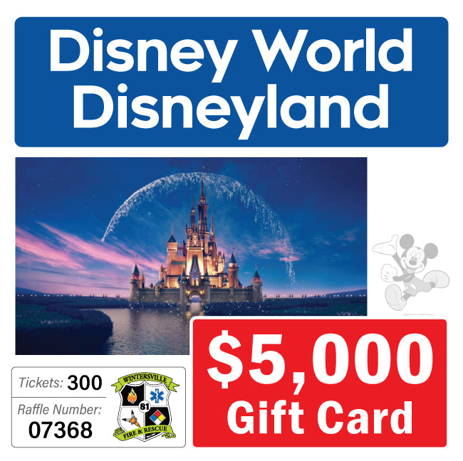 $5000 Disney Gift Card #07368