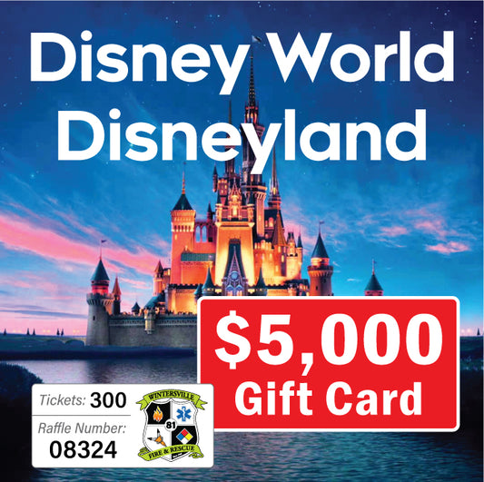 $5000 Disney Gift Card #08324