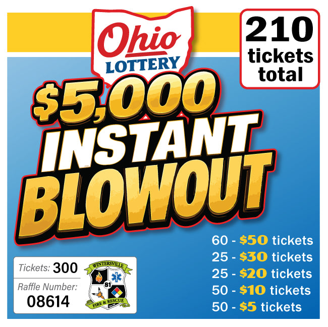 $5000 OH Lottery Instant Blowout #08614