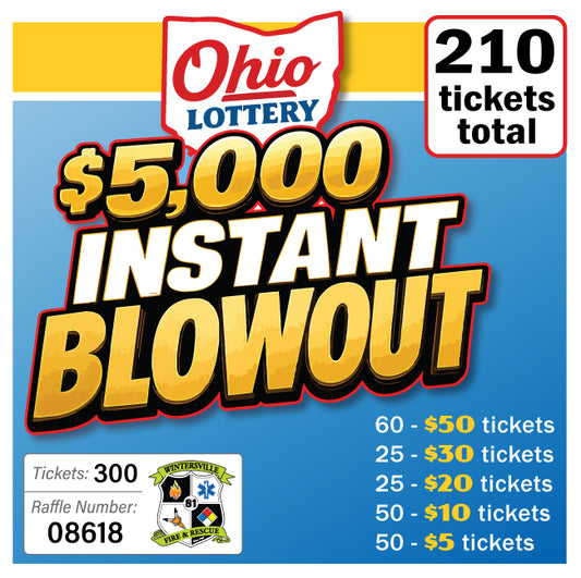 $5000 OH Lottery Instant Blowout #08618
