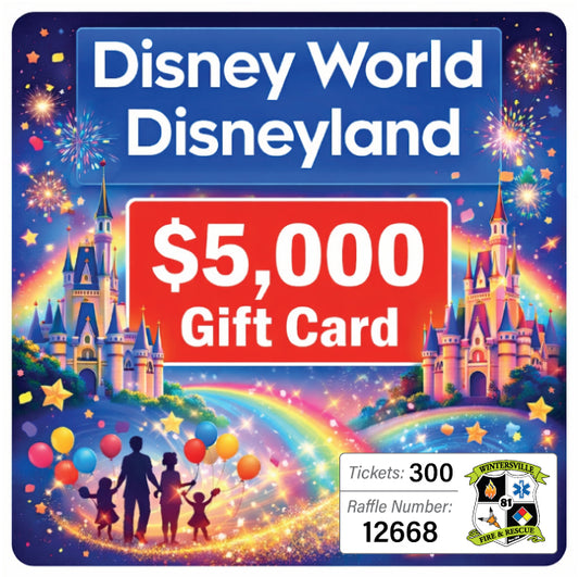 $5000 Disney Gift Card #12668