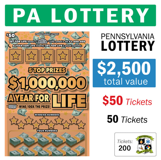 PA Lottery - $50 Game #86957