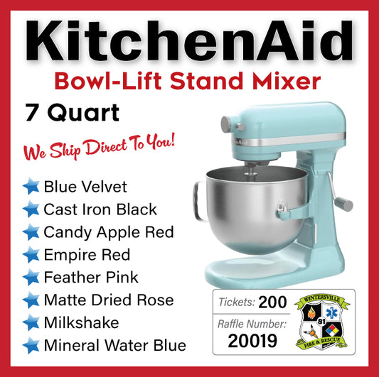 KitchenAid 7 QT Bowl Lift Stand Mixer #20019