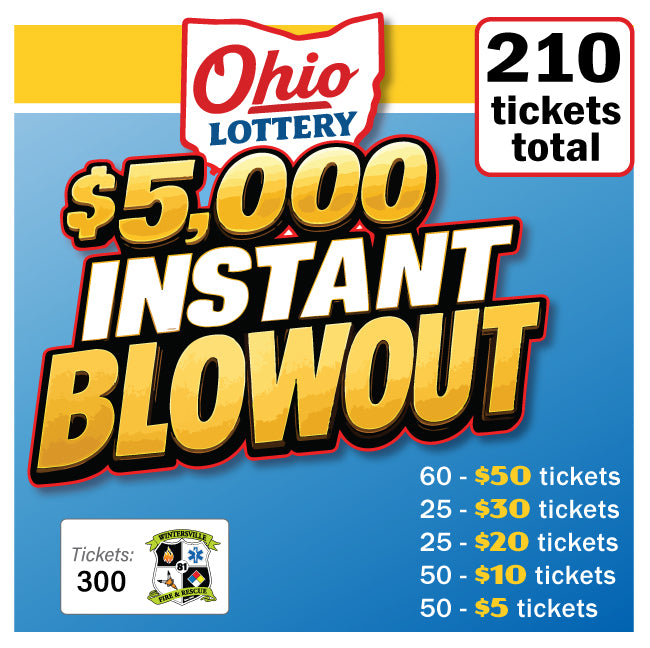 Ohio Lottery Instant $5000 Blowout #08203