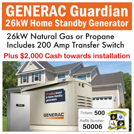 26kW Generac Home Standby Generator w/ Switch #50006