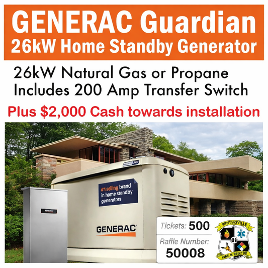 26kW Generac Home Standby Generator w/ Switch #50008