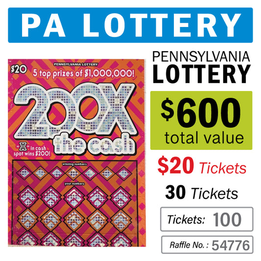 PA Lottery - $20 Game #54776
